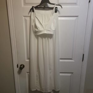 White 2pc Skirt and Bralette set #045